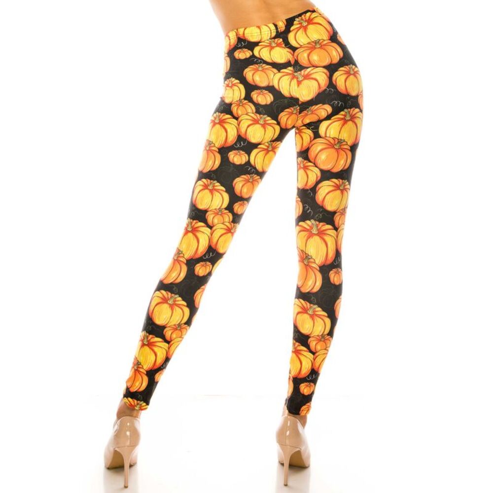 USAFashion Creamy Soft Autumnal Pumpkins Kids Leggings - USA Fashion™